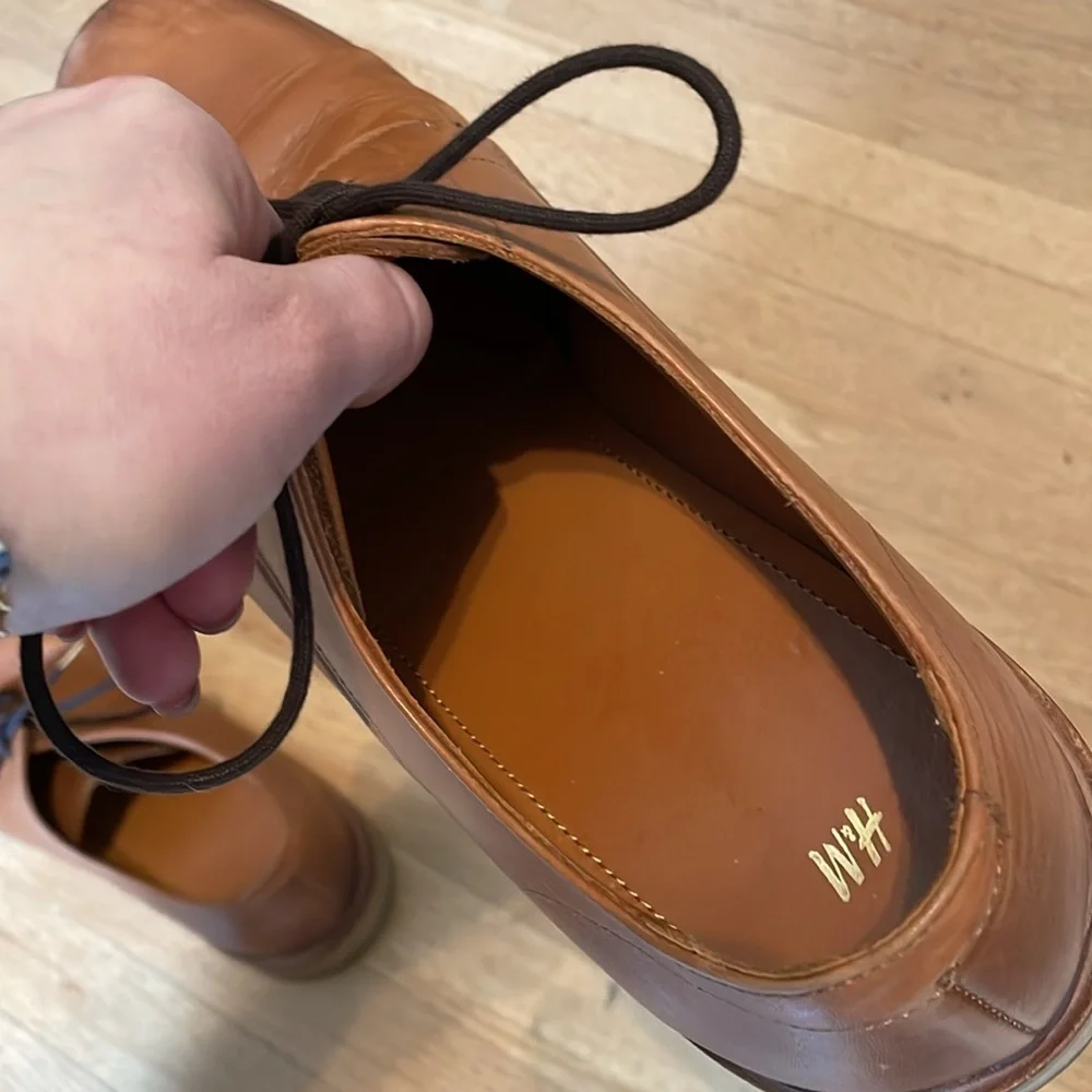H&M Light Brown Leather Dress Shoes - Picture 6 of 9